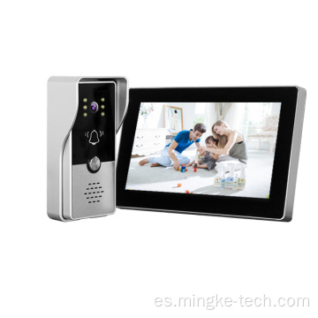 Phonedoorbell de la puerta en casa de intercomunicador con cámara y CCTV